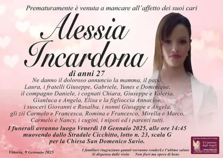 Vittoria piange una giovane vita: Alessia Incardona