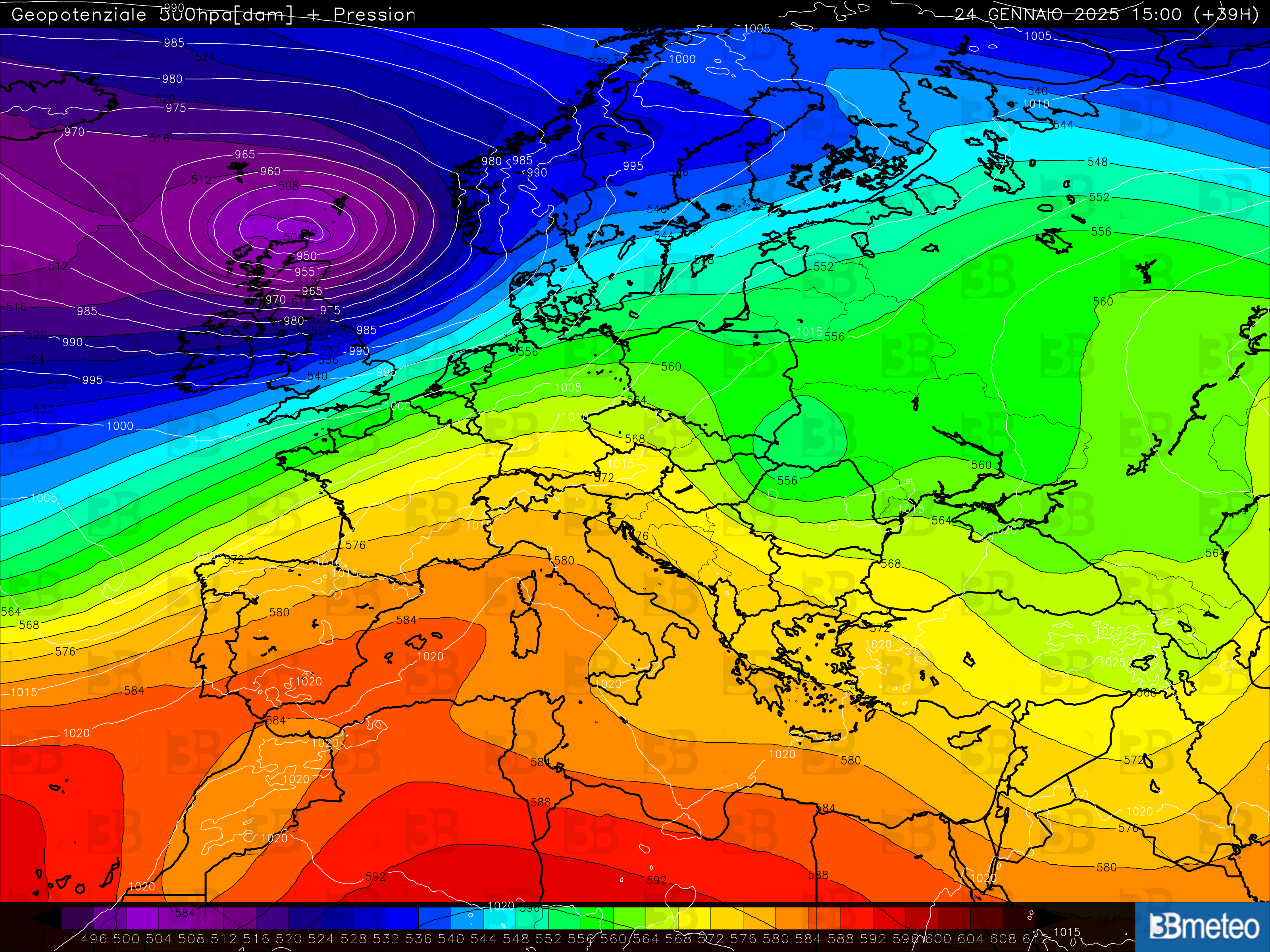 Tempesta in arrivo in Europa: è il ciclone Eowyn, ma l’Italia non sarà interessata. Solo qualche nuvola