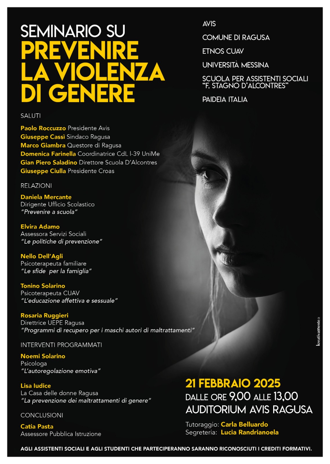 A Ragusa il seminario “Prevenire la violenza di genere”. Appuntamento il 21 febbraio