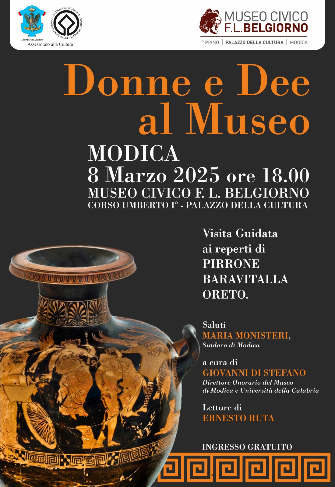“Donne e Dee al Museo”. I reperti archeologici “al femminile” del Museo Belgiorno di Modica