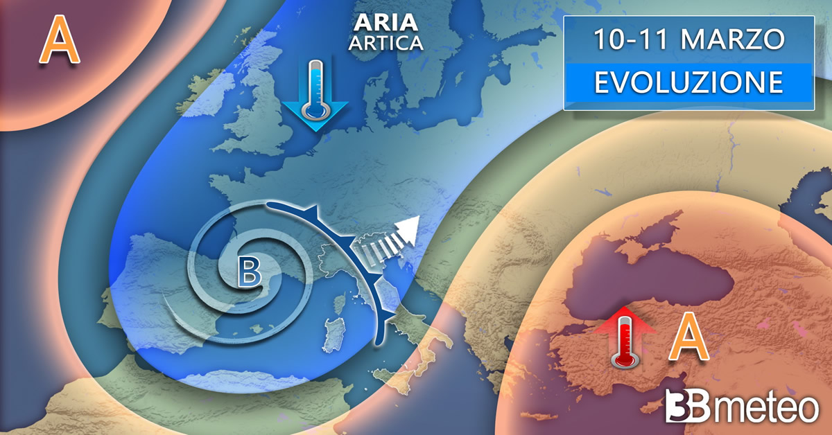 Torna il maltempo nel week end: piogge e temperature in calo