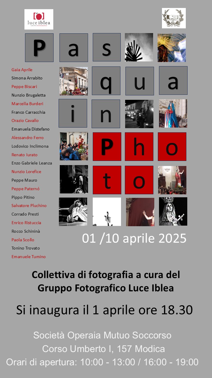 Modica celebra la Pasqua con una suggestiva mostra fotografica