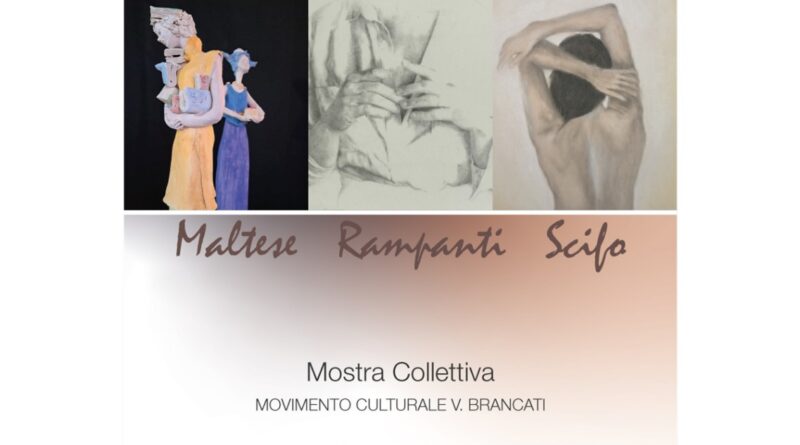 Silvana Maltese, Floriana Rampanti ed Alessandra Scifo espongono le loro opere al “Brancati” di Scicli