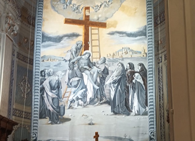 La Chiesa Madre di Comiso ha una nuova “Taledda”, realizzata dal pittore Saverio Ricordo