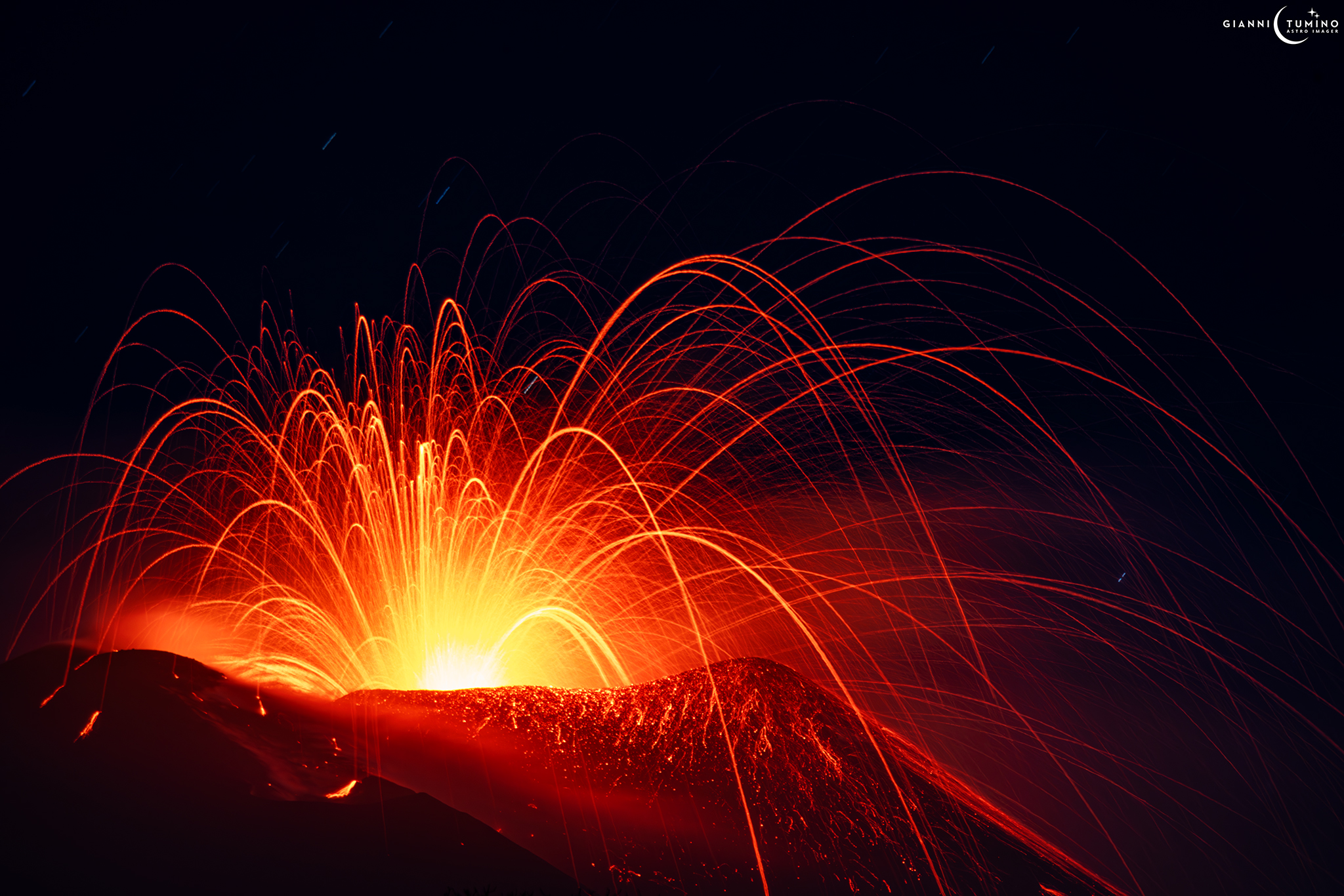 Lo spettacolo dell’Etna immortalato da Gianni Tumino