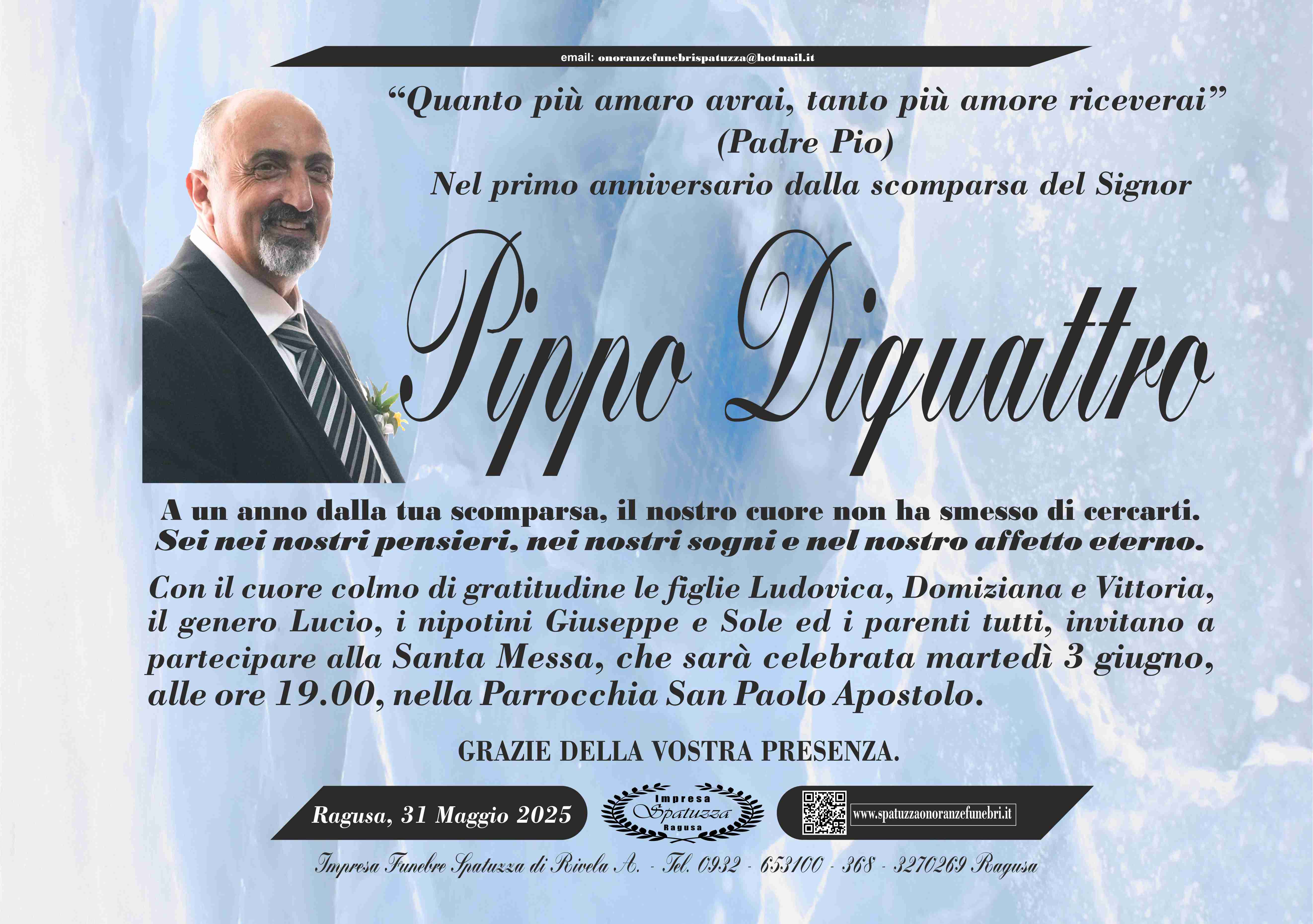 Anniversario: Peppe Diquattro
