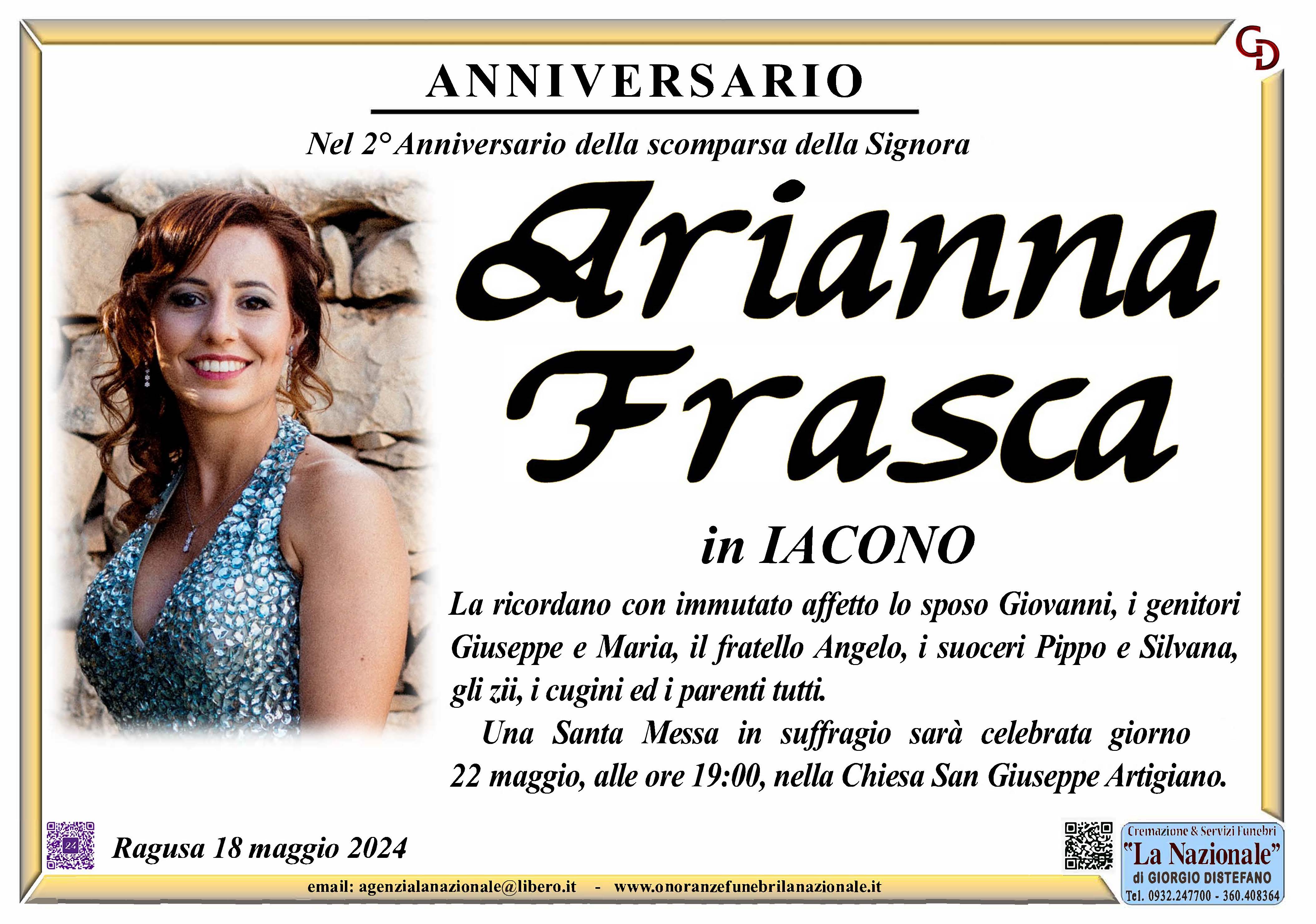 Anniversario: Arianna Frasca