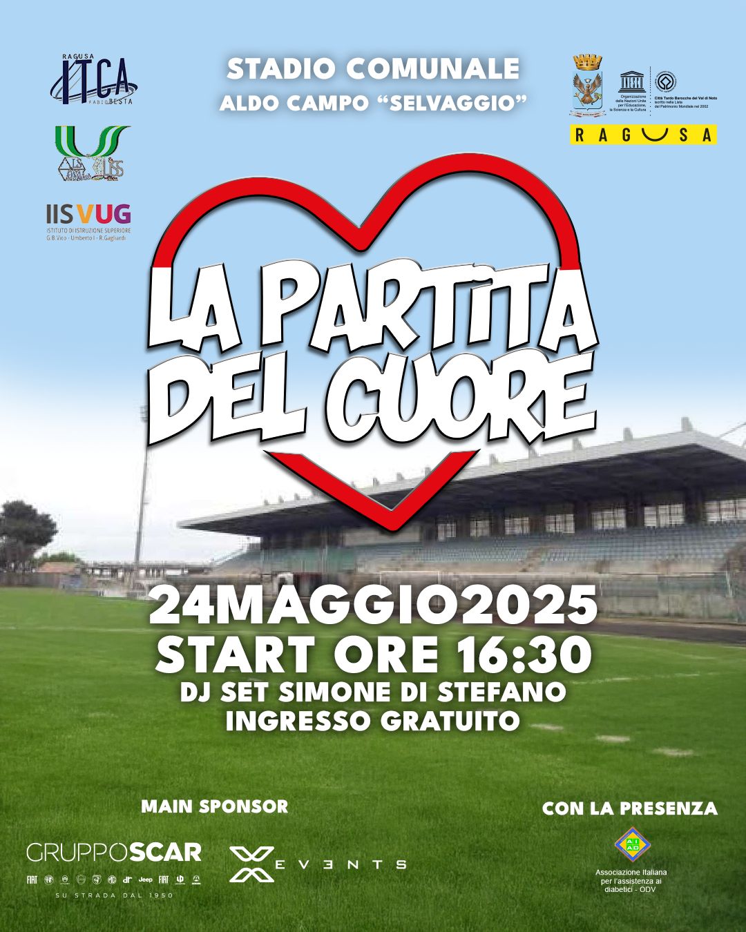 Studenti in campo per la solidarietà: a Ragusa la “Partita del Cuore”