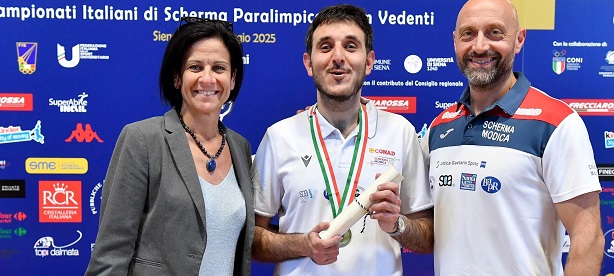 Carmelo Gurrieri bronzo tricolore nella spada non vedenti: orgoglio ibleo ai Campionati Italiani Paralimpici