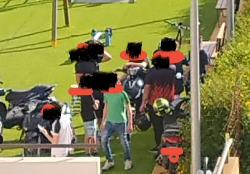 Vandali con motorini nell’area giochi del Centro Diurno Minori. Identificati e multati