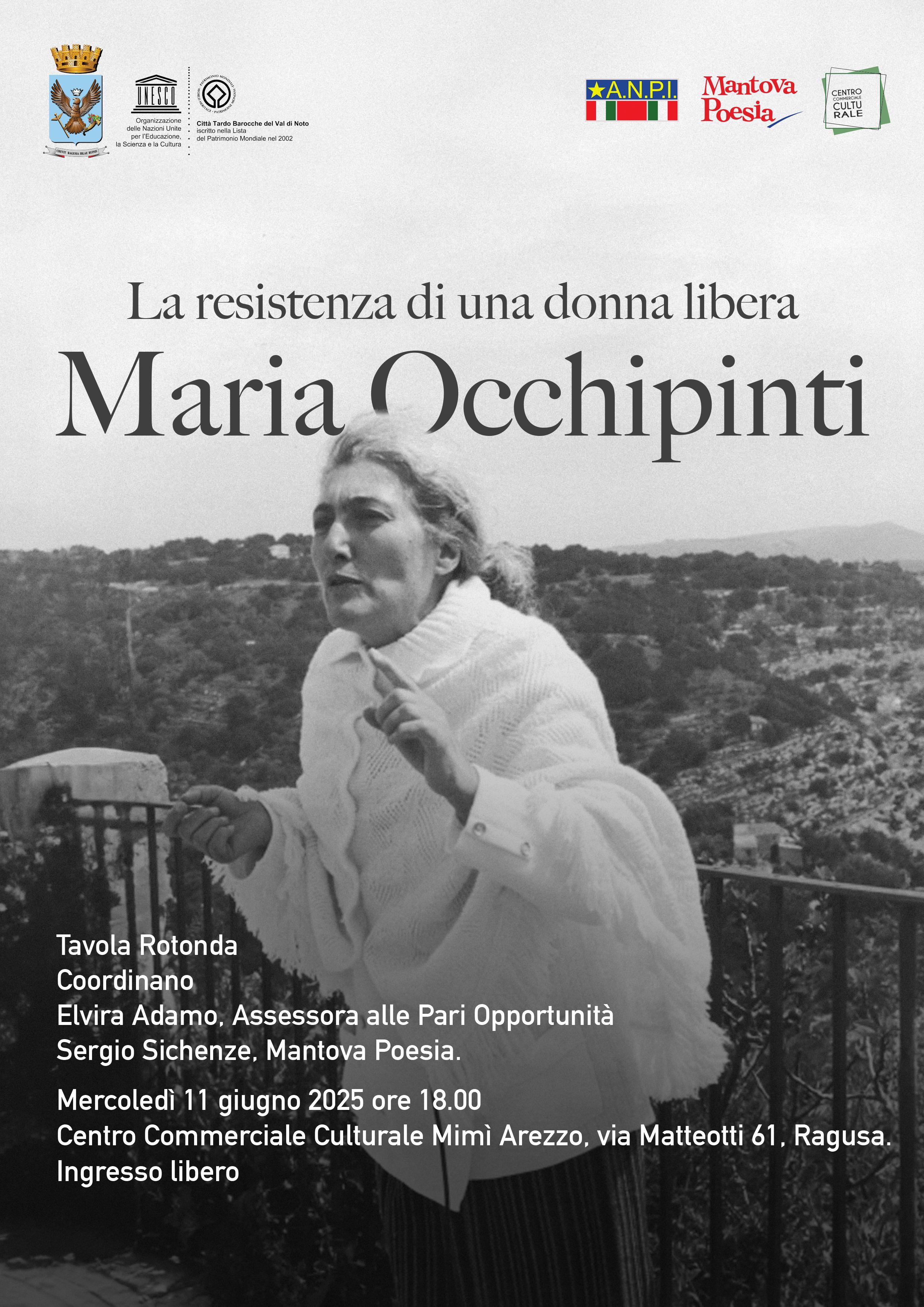 La resistenza di una donna libera: a Ragusa si racconta il coraggio di Maria Occhipinti