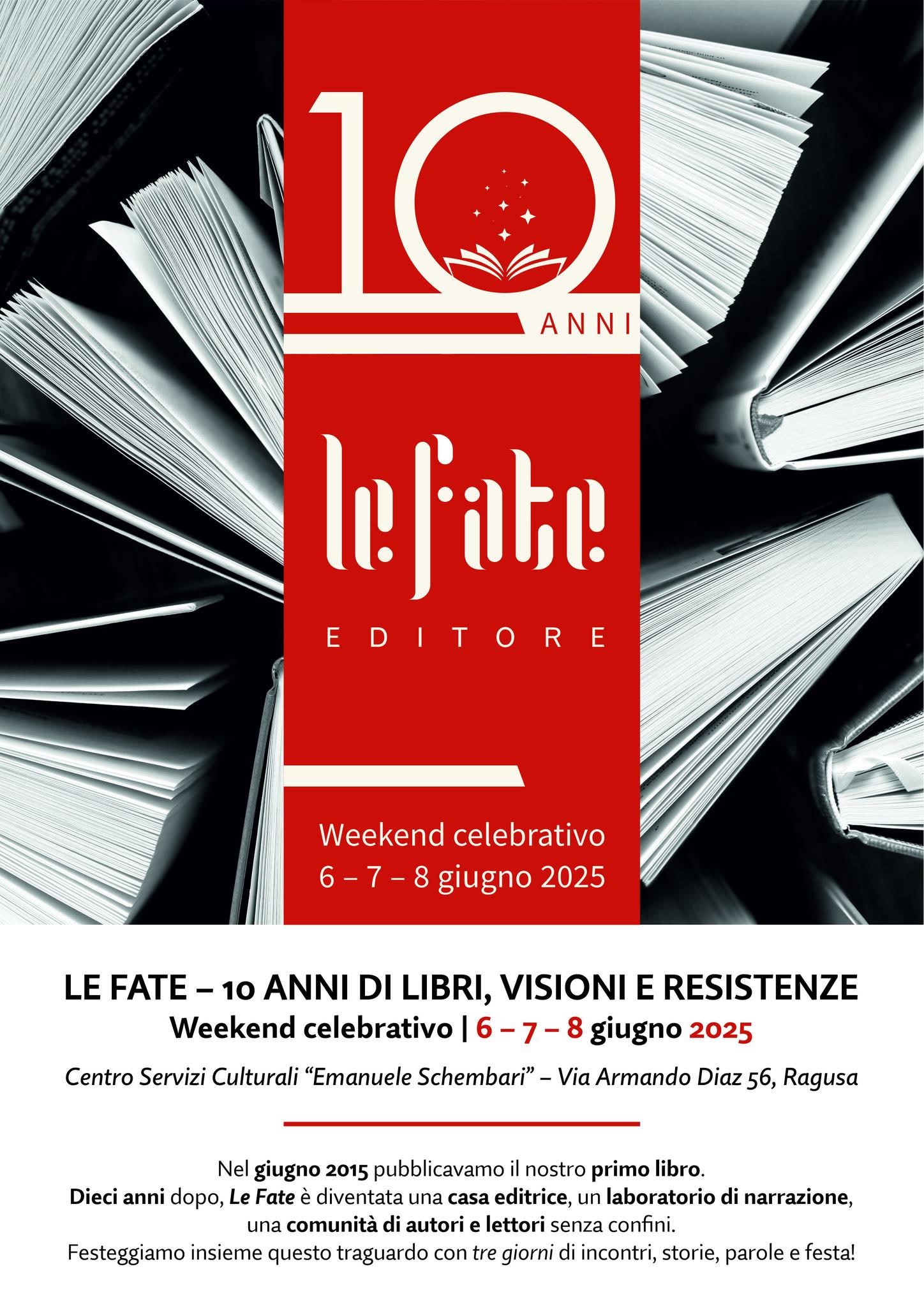 Le Fate compie 10 anni: tre giorni di festa tra libri, miti e sapori nel cuore di Ragusa