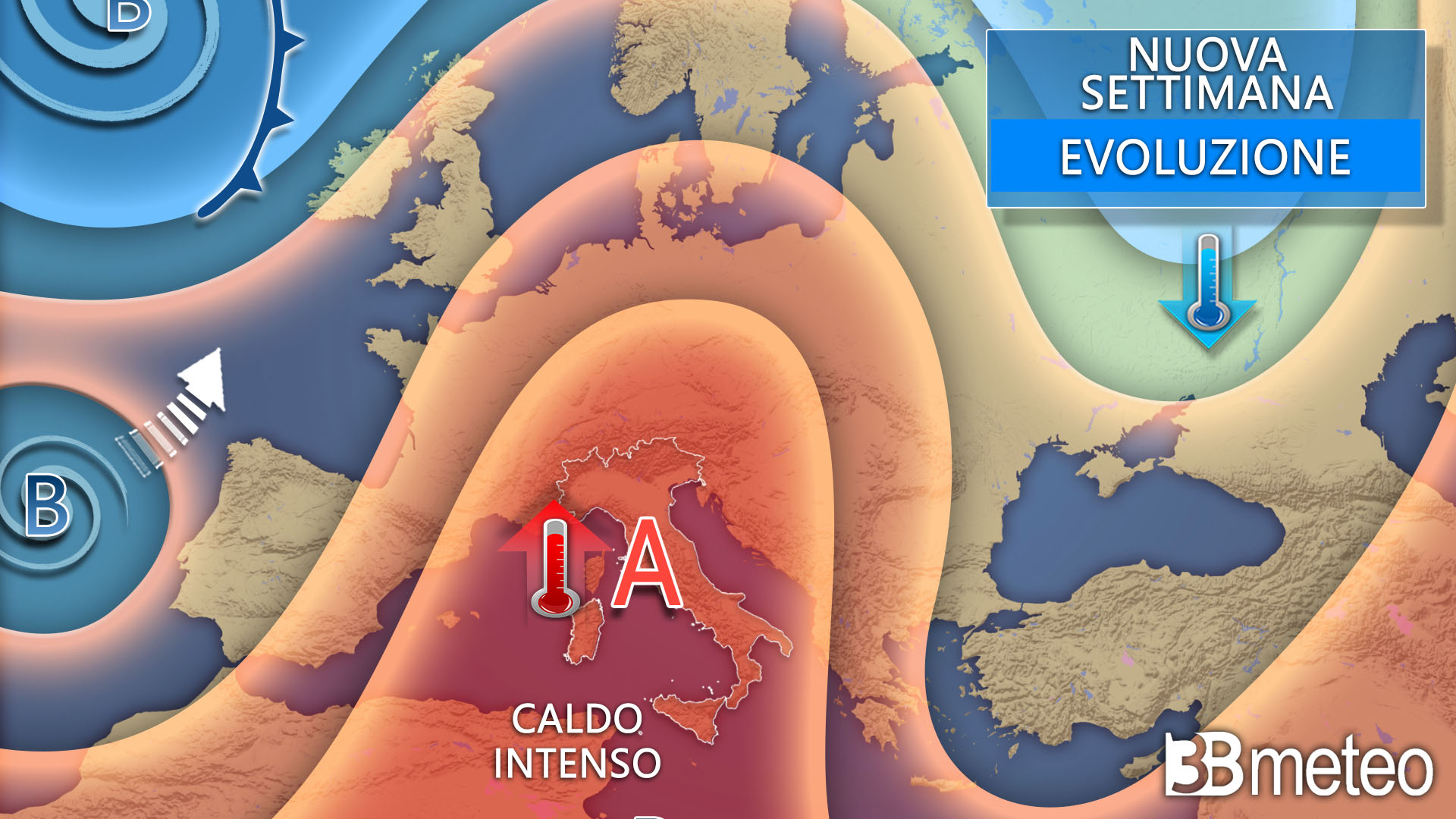 L’anticiclone africano infiamma l’Italia: caldo, afa e temperature sopra i 38°