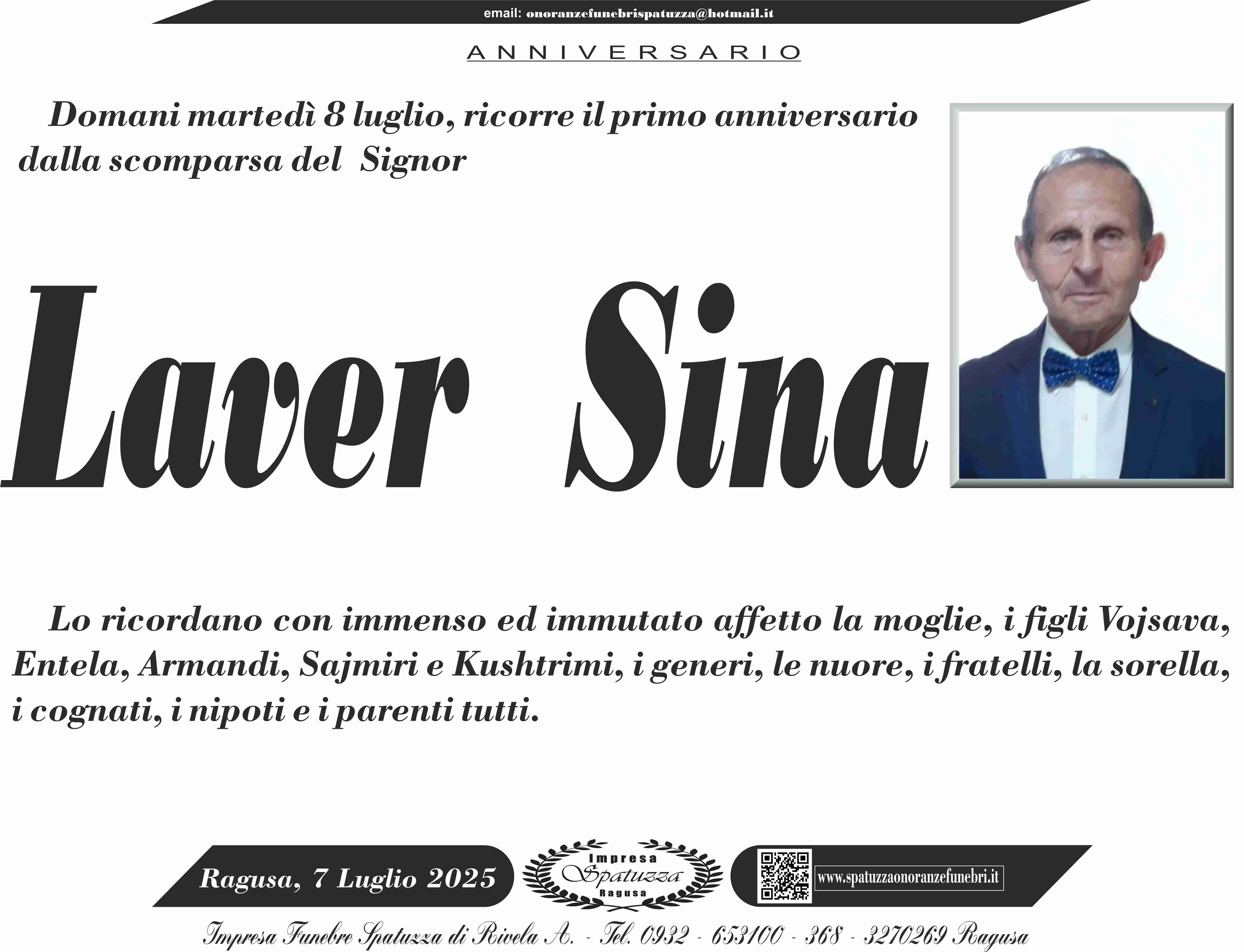 Anniversario: Laver Sina