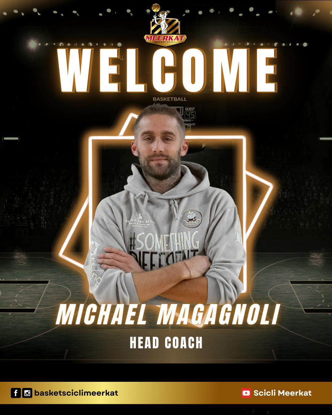 Nuovo coach per la Meerkat basket Scicli nella stagione 2025-2026 in serie C nazionale. E’ Michael Magagnoli. Suo vice confermato Lucio Lonatica