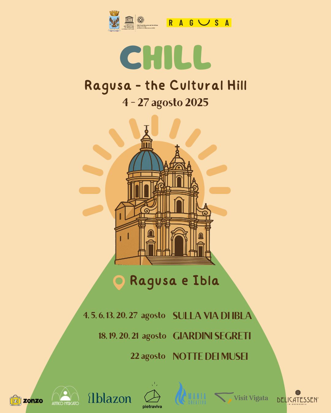 (C)Hill: ad agosto Ragusa si scopre a passo lento, tra storia, sapori e giardini segreti