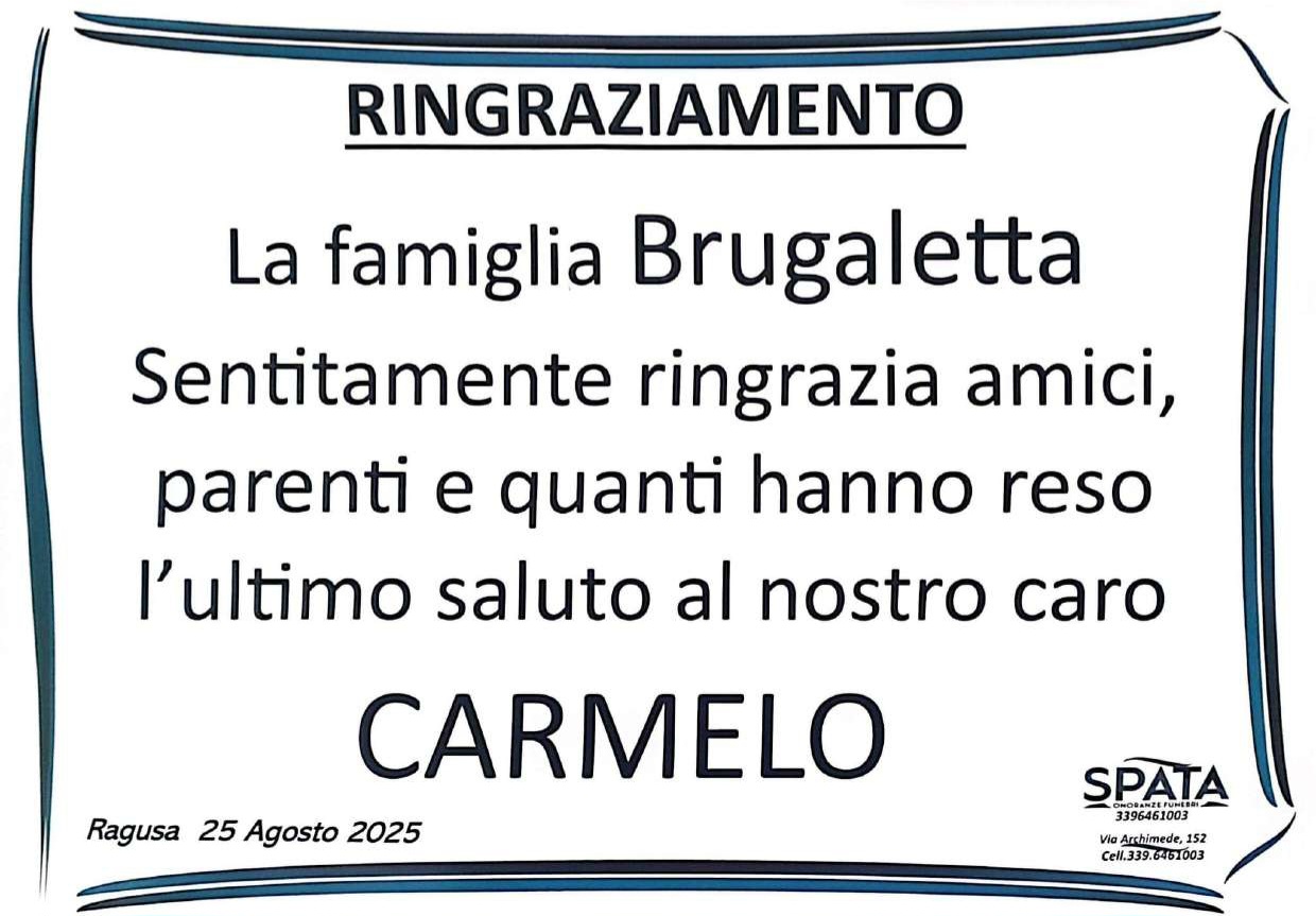 Ringraziamento: famiglia Brugaletta