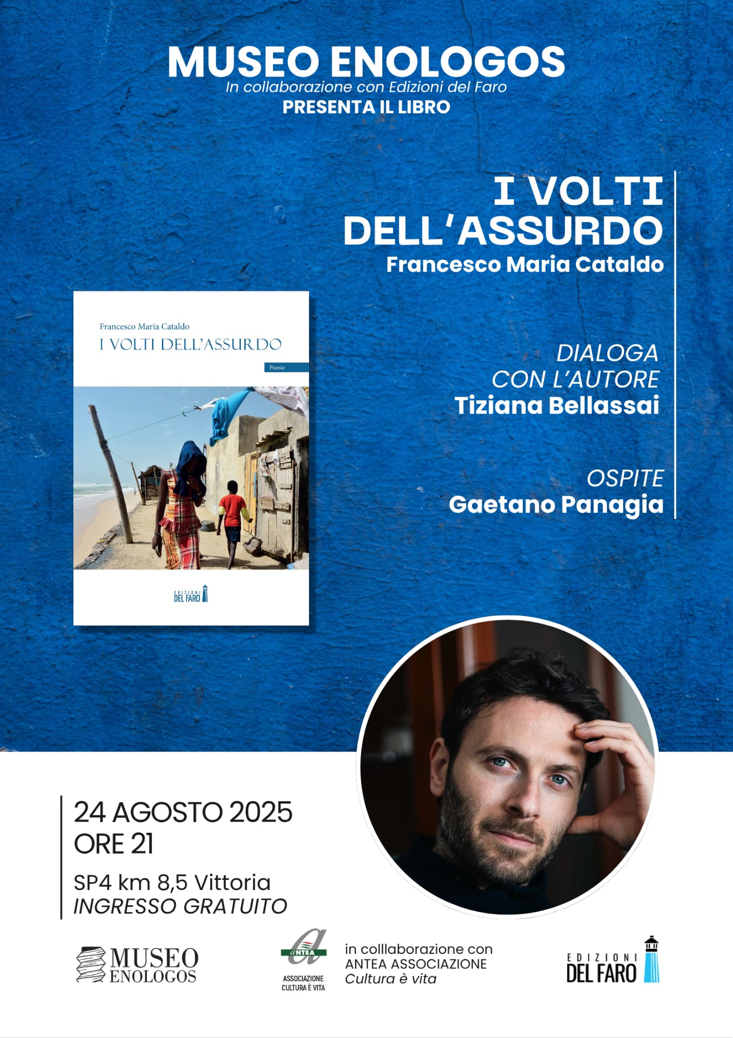 Pedalino, si presenta il libro di poesie “I volti dell’assurdo” di Francesco Maria Cataldo