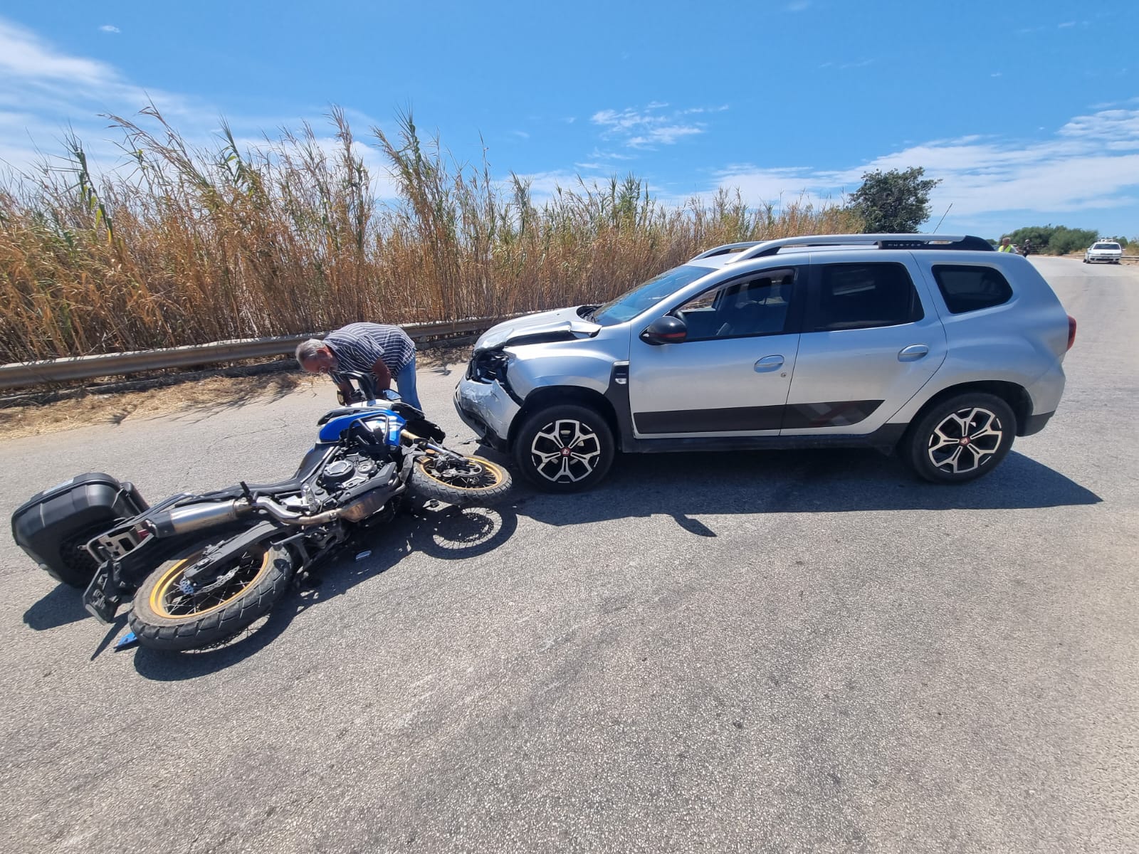 Scontro moto-auto sulla Modica Sampieri: due feriti