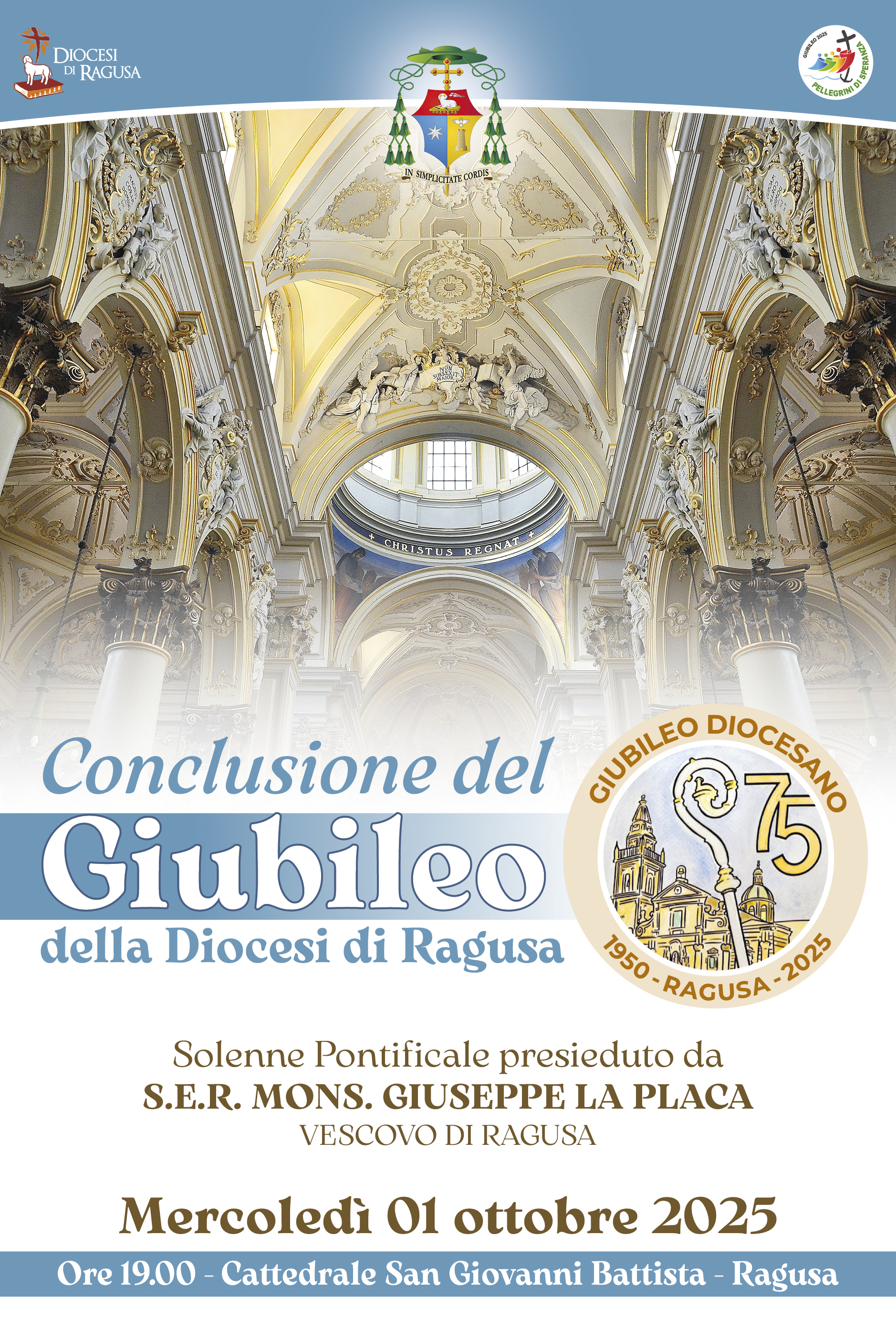 Si conclude il Giubileo della Diocesi di Ragusa: Solenne Pontificale di Monsignor La Placa