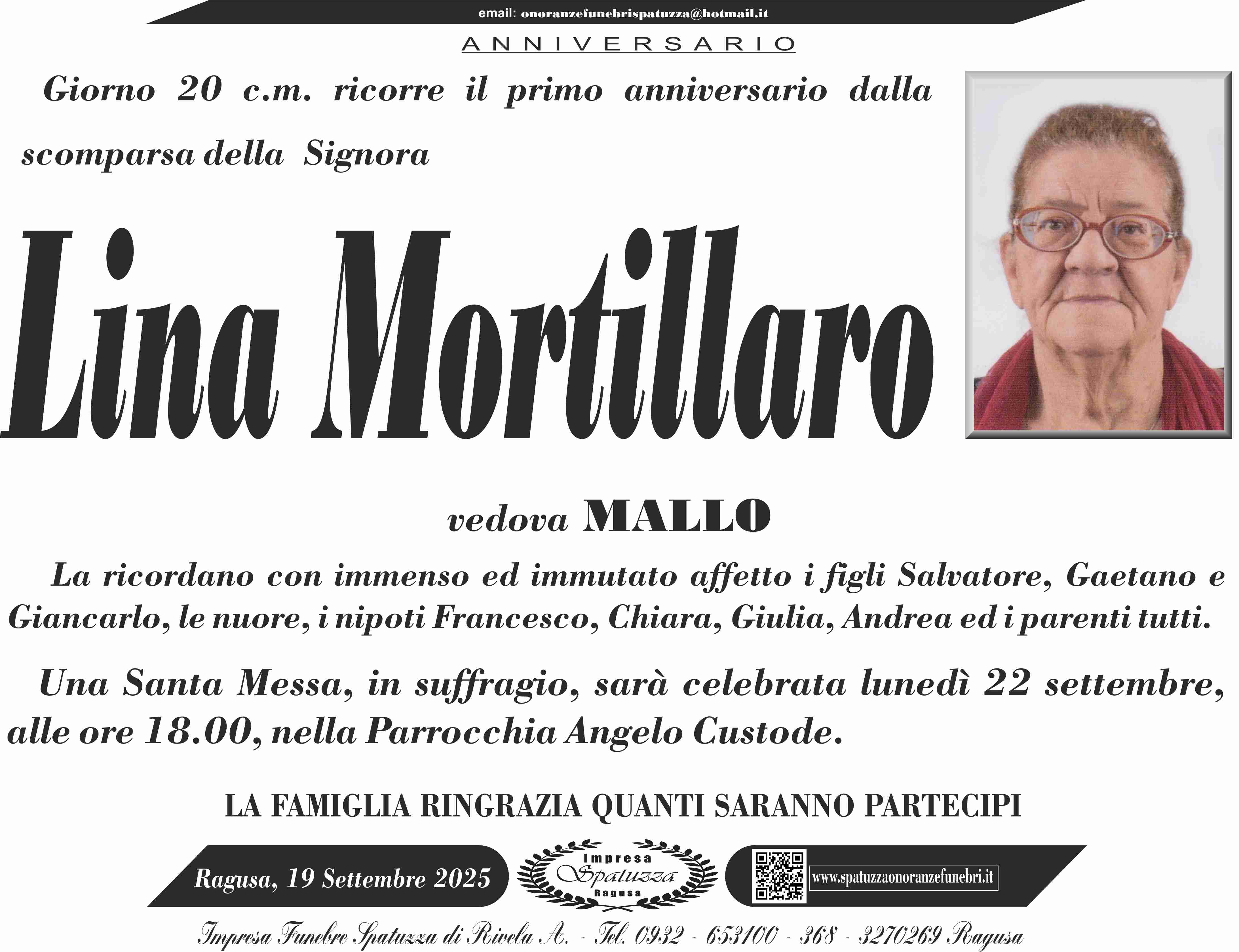 Anniversario: Lina Mortillaro