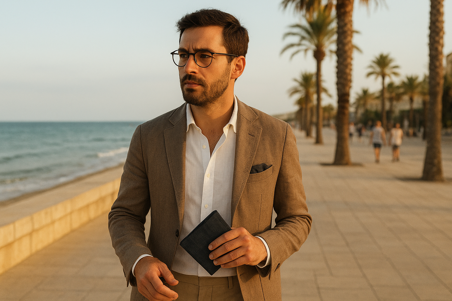 Altro che eleganza: la pochette da uomo è stata la vera maledizione dell’estate. Anche a Marina di Ragusa