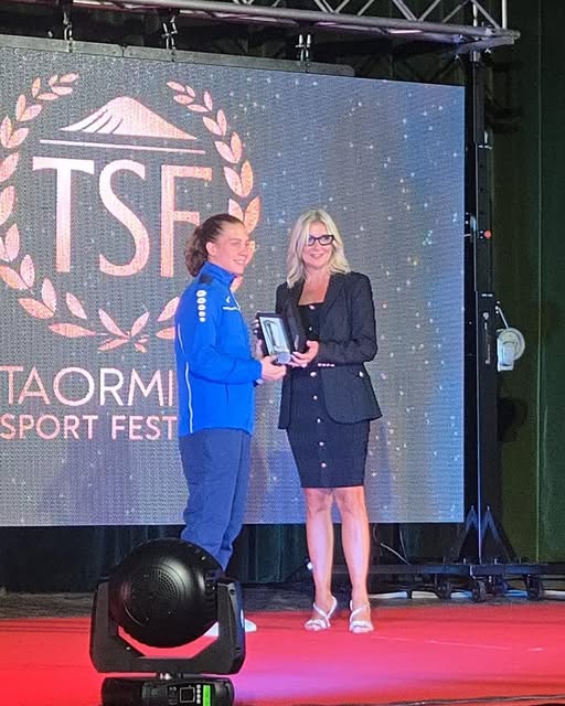 Per Savita Russo il premio delle eccellenze sportive nell’isola. Il riconoscimento al Taormina Sport Festival