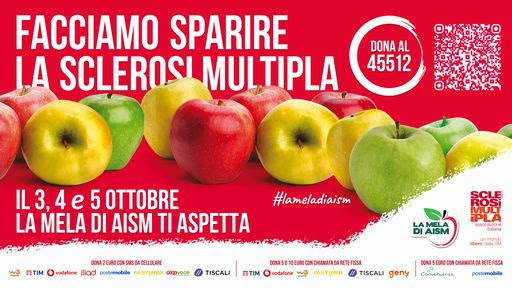 “La Mela di AISM” torna in 5mila piazze italiane: volontari in campo contro la sclerosi multipla