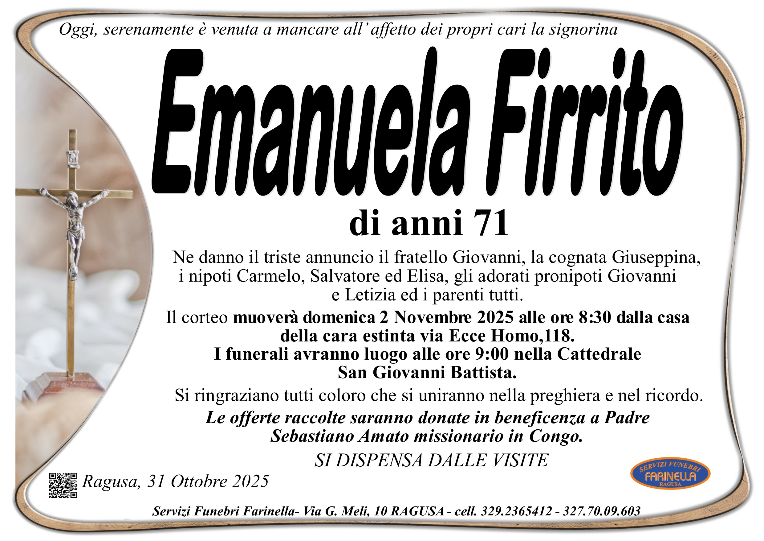 Necrologi: Emanuela Firrito