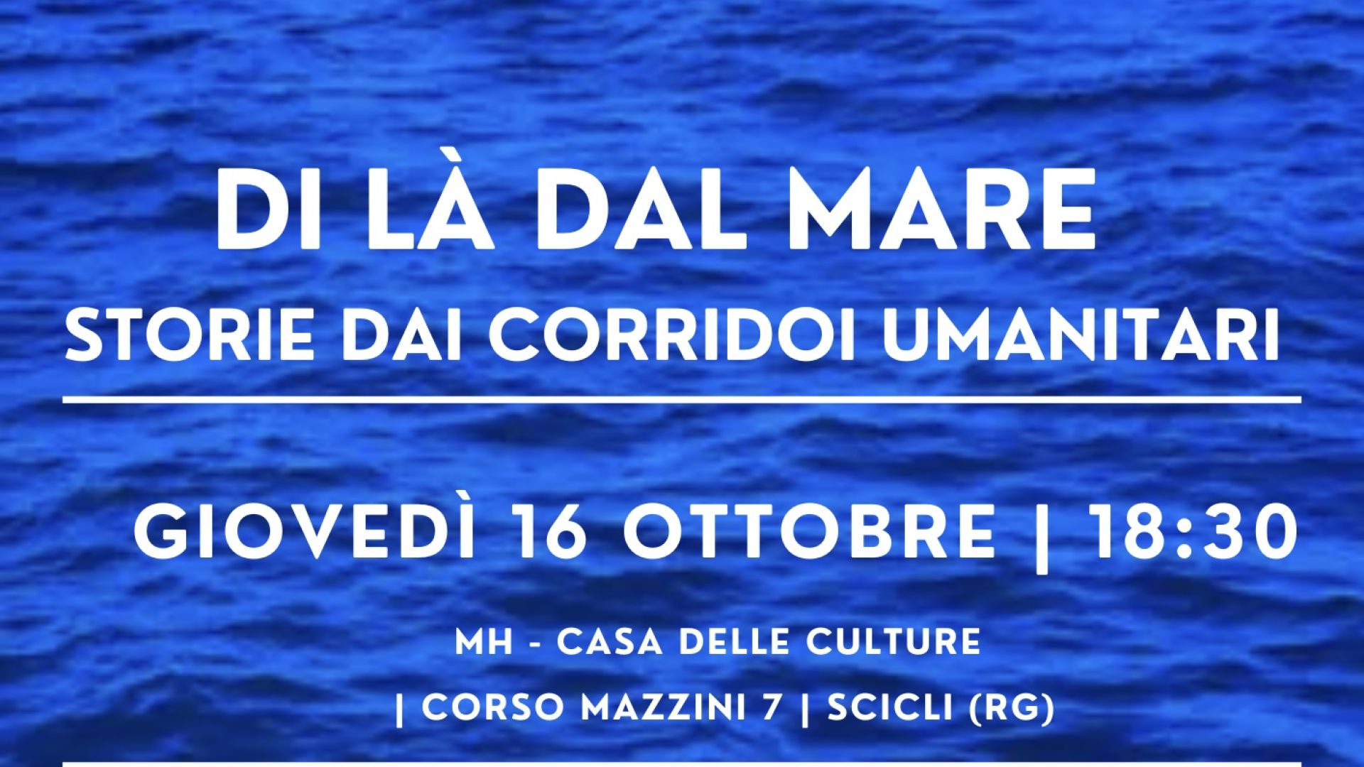 Voci e volti dell’accoglienza: “Di là dal mare” in proiezione a Scicli