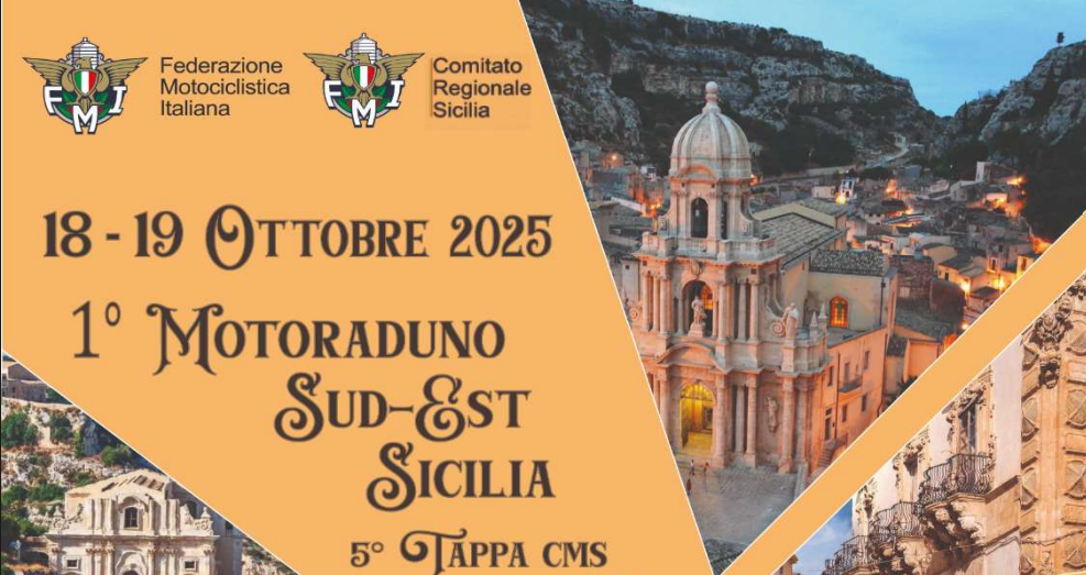 Motoraduno a Scicli 2025: adrenalina e tour tra le bellezze barocche