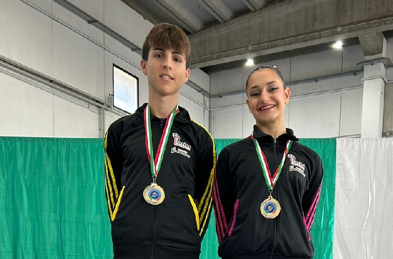 Motyka Modica trionfa alla Coppa Campioni: Giulia Cappello e Samuele Iemmolo campioni d’Italia di ginnastica aerobica