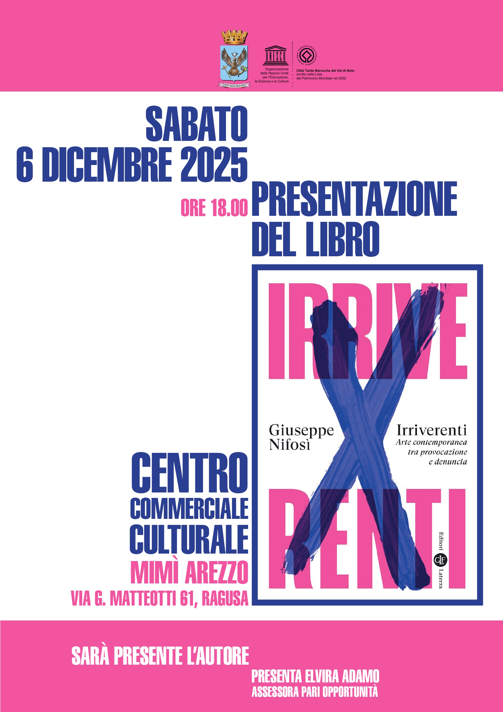 “Irriverenti”: Giuseppe Nifosì presenta a Ragusa il suo nuovo libro dedicato all’arte che provoca e denuncia
