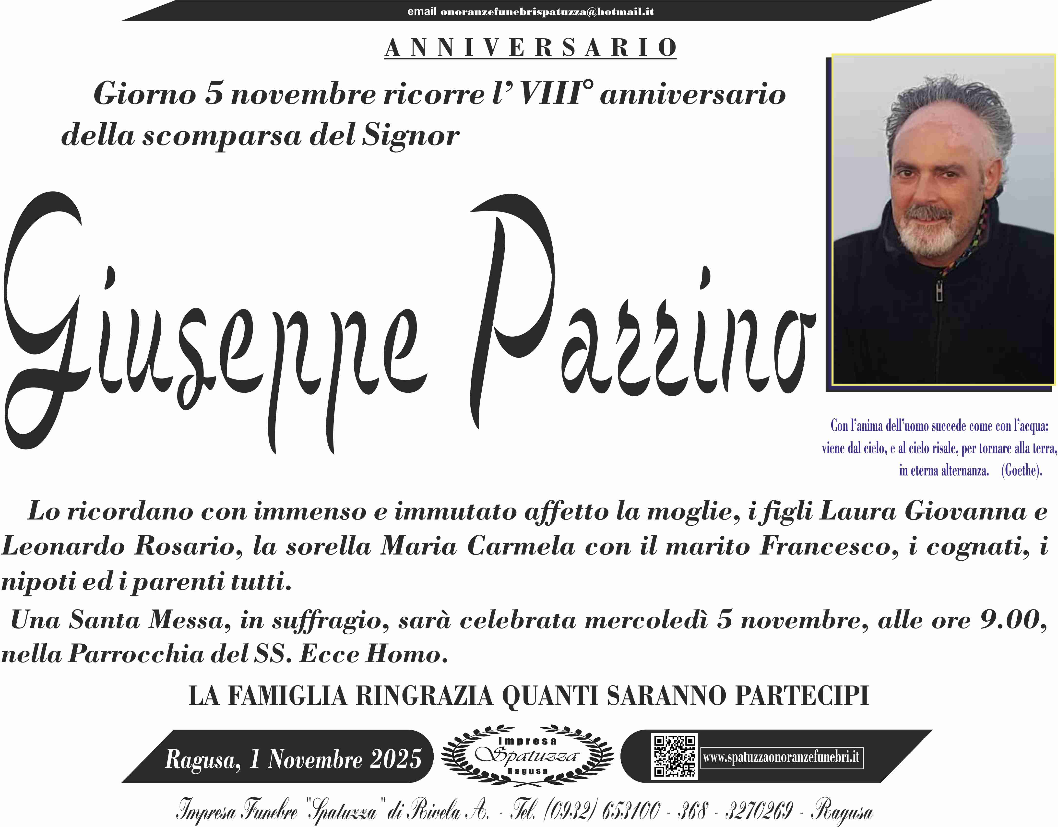 Anniversario Giuseppe Parrino