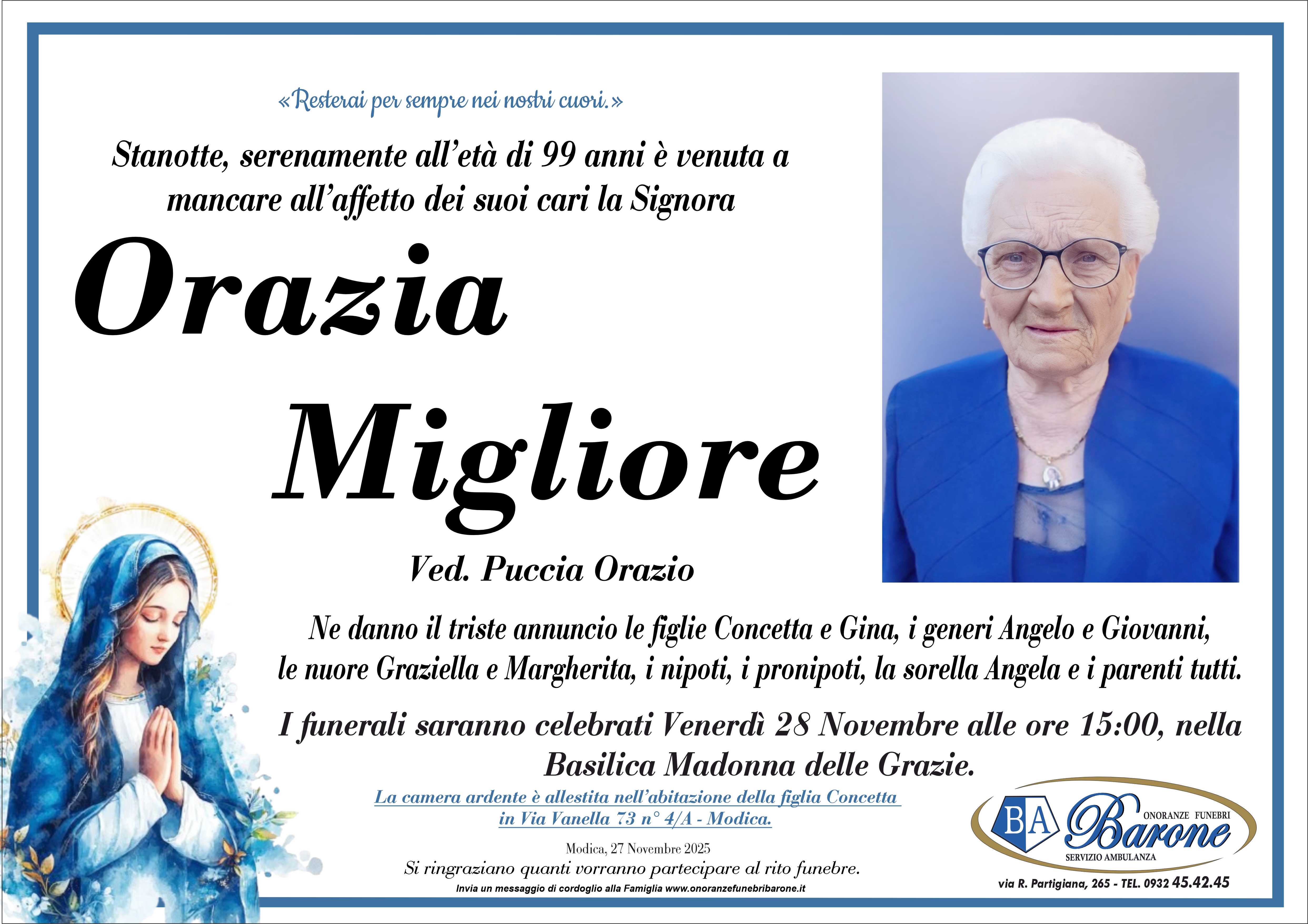 Necrologi: Orazia Migliore