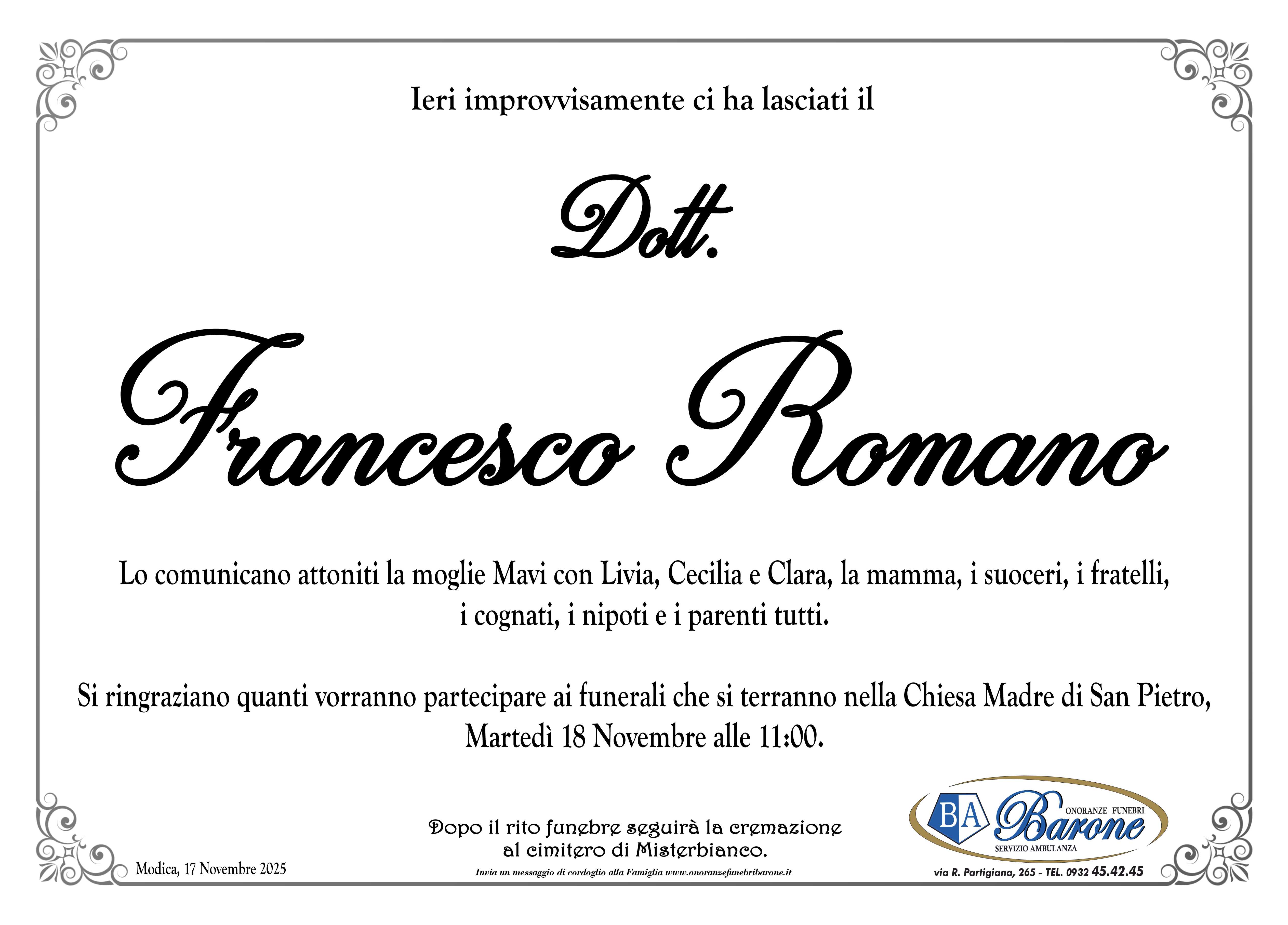 necrologi romano di lombardia oggi