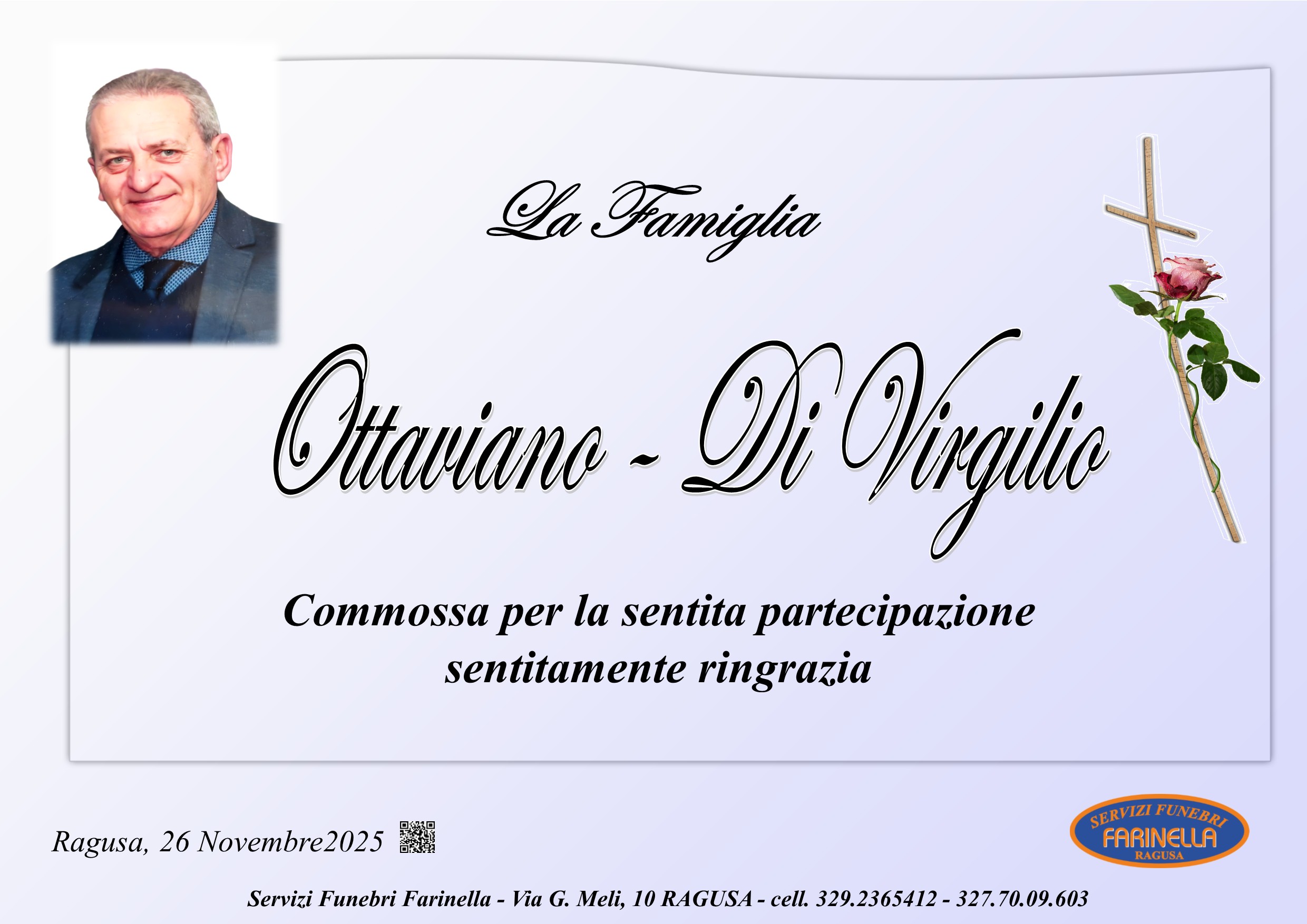 Ringraziamento: famiglia Ottaviano-Di Virgilio