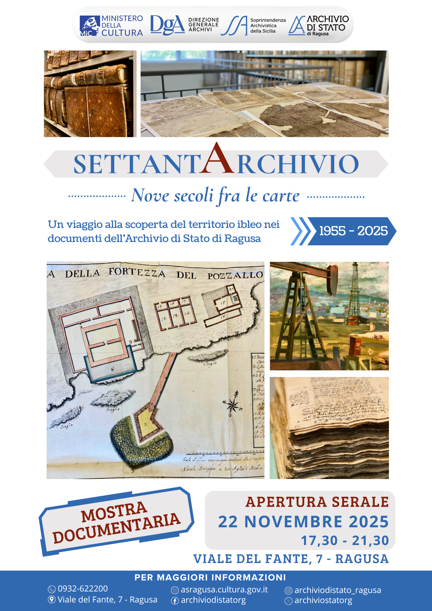 Ragusa celebra 70 anni dell’Archivio di Stato: in mostra nove secoli di storia