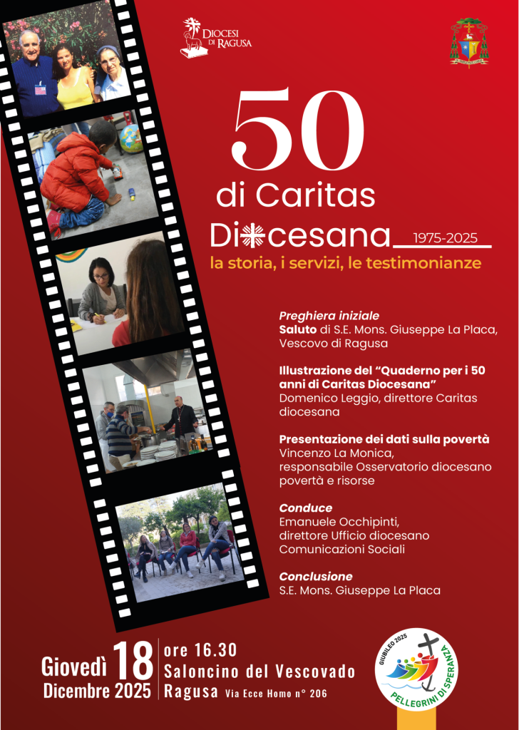 Ragusa celebra i 50 anni della Caritas Diocesana: storia, testimonianze e impegno sociale