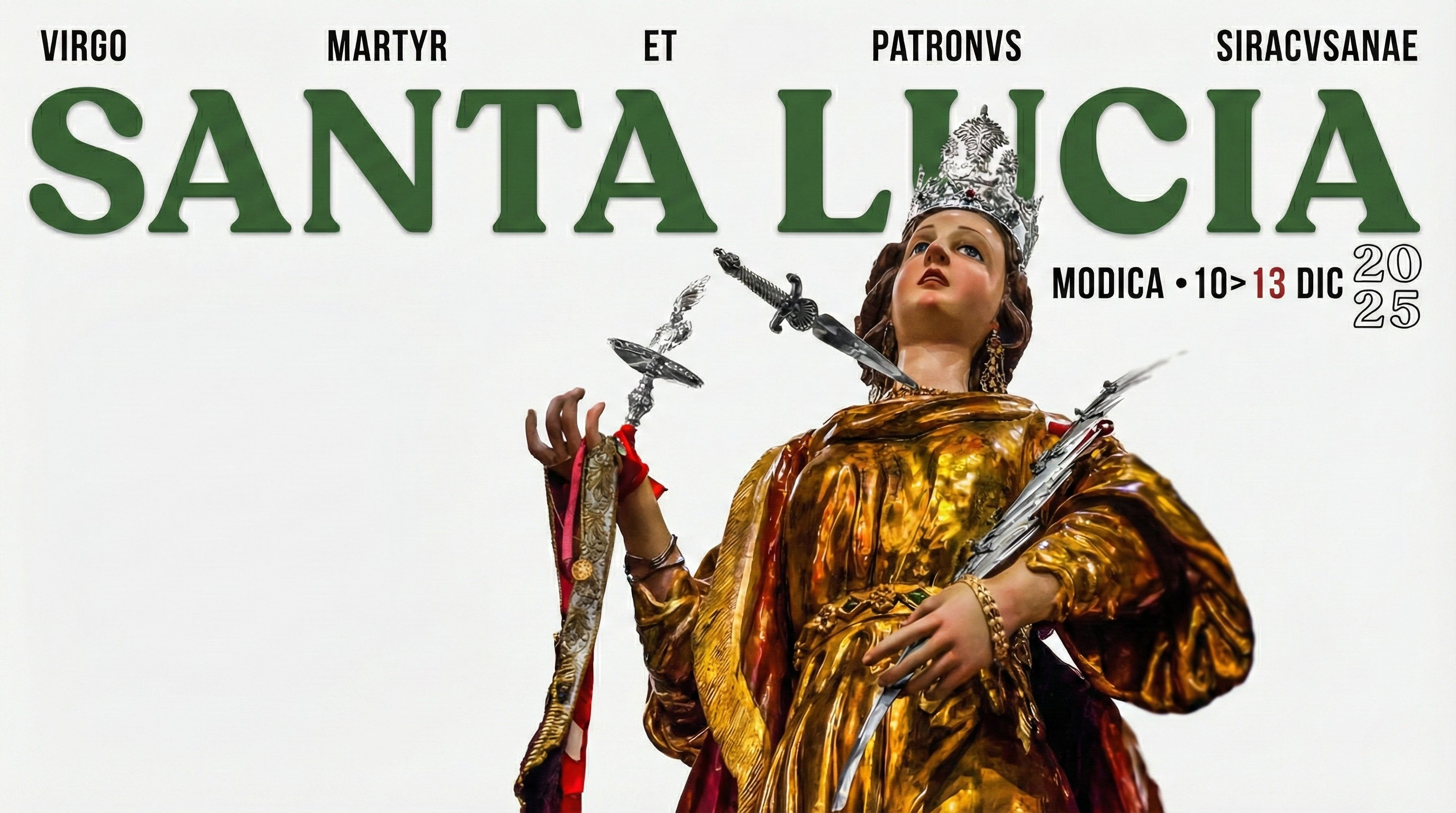 Modica, la parrocchia di San Giorgio in festa per Santa Lucia: momenti di preghiera e processione con il simulacro