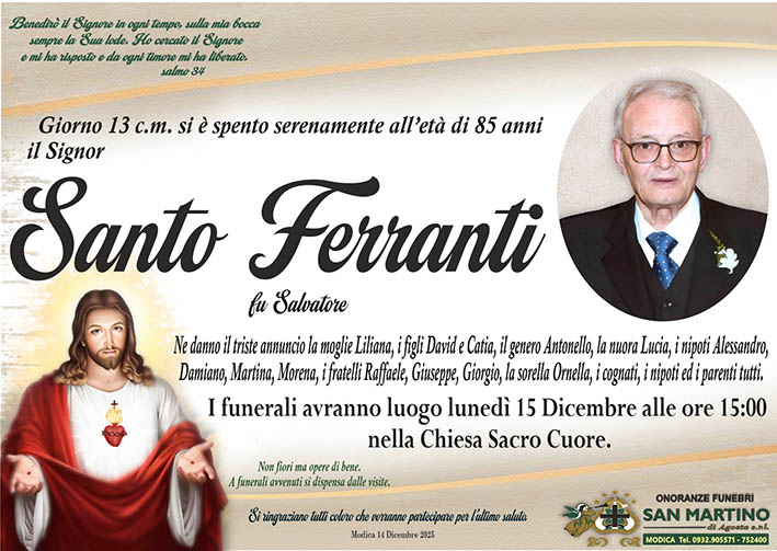 Necrologi: Santo Ferranti
