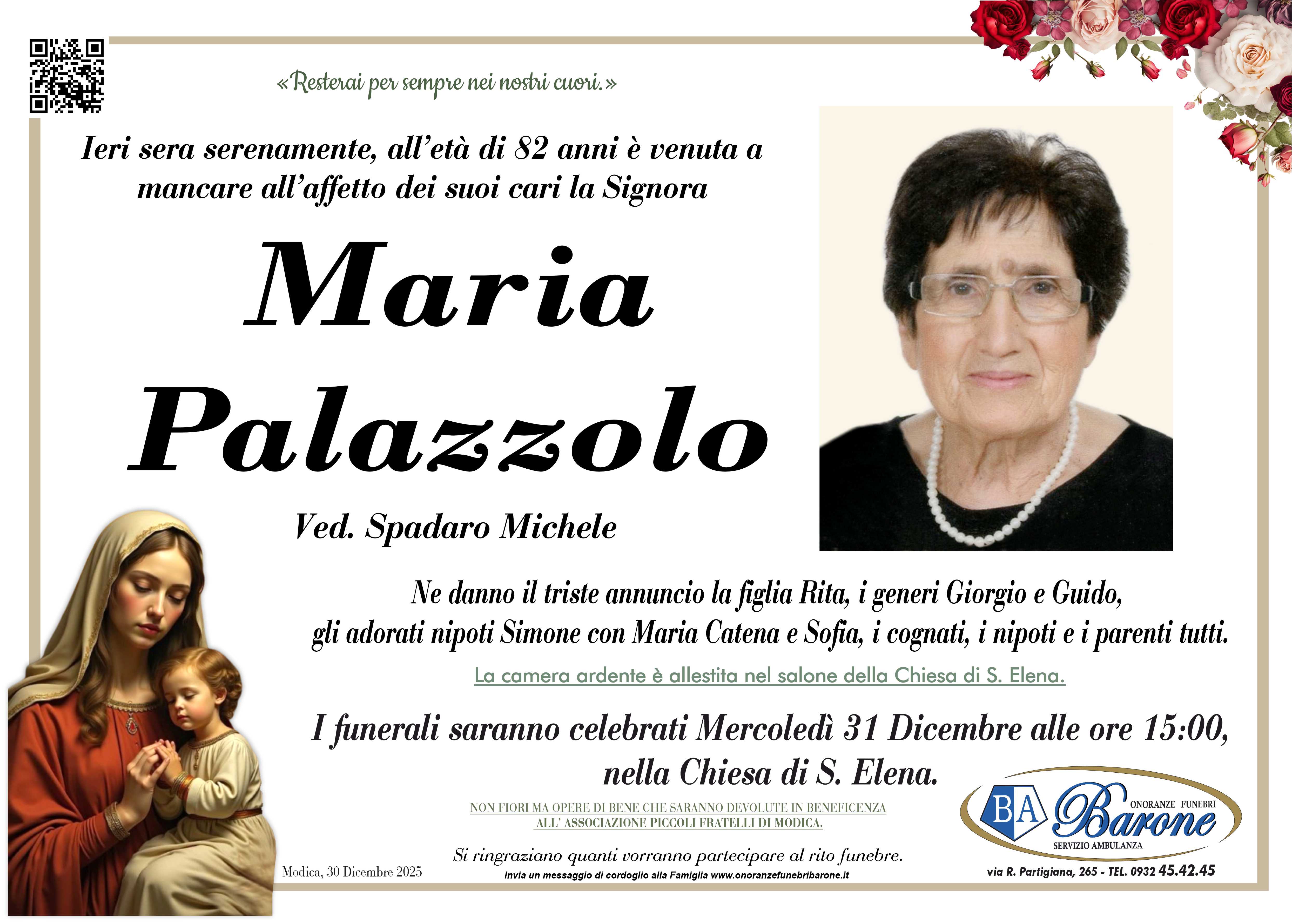 Necrologi: Maria Palazzolo