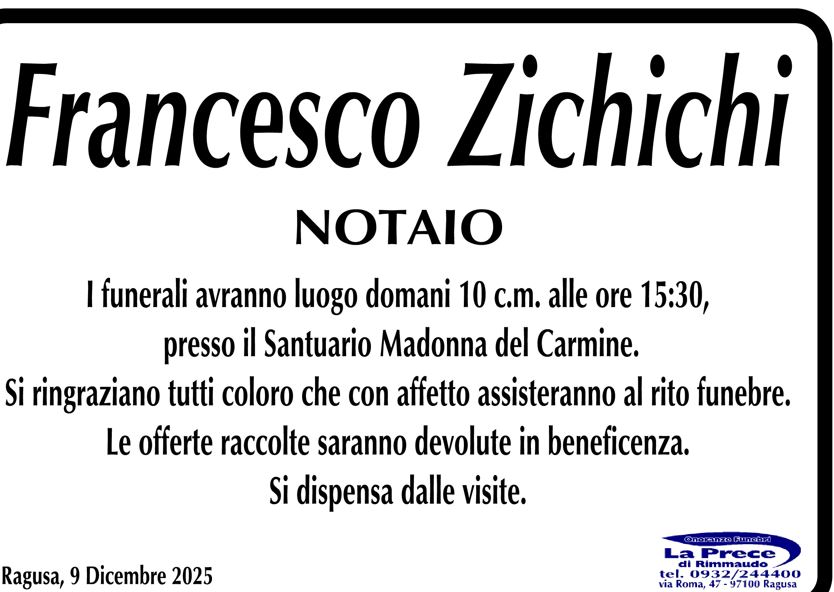 Necrologi: Franceco Zichichi