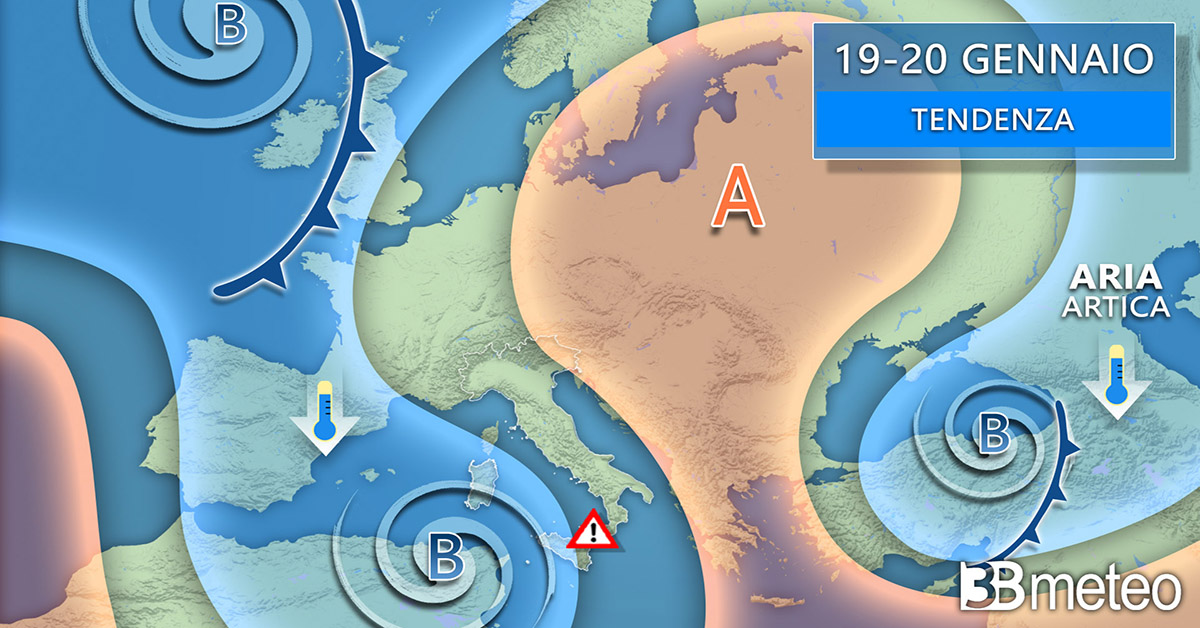 Meteo: ciclone in arrivo, piogge abbondanti e vento forte al Sud