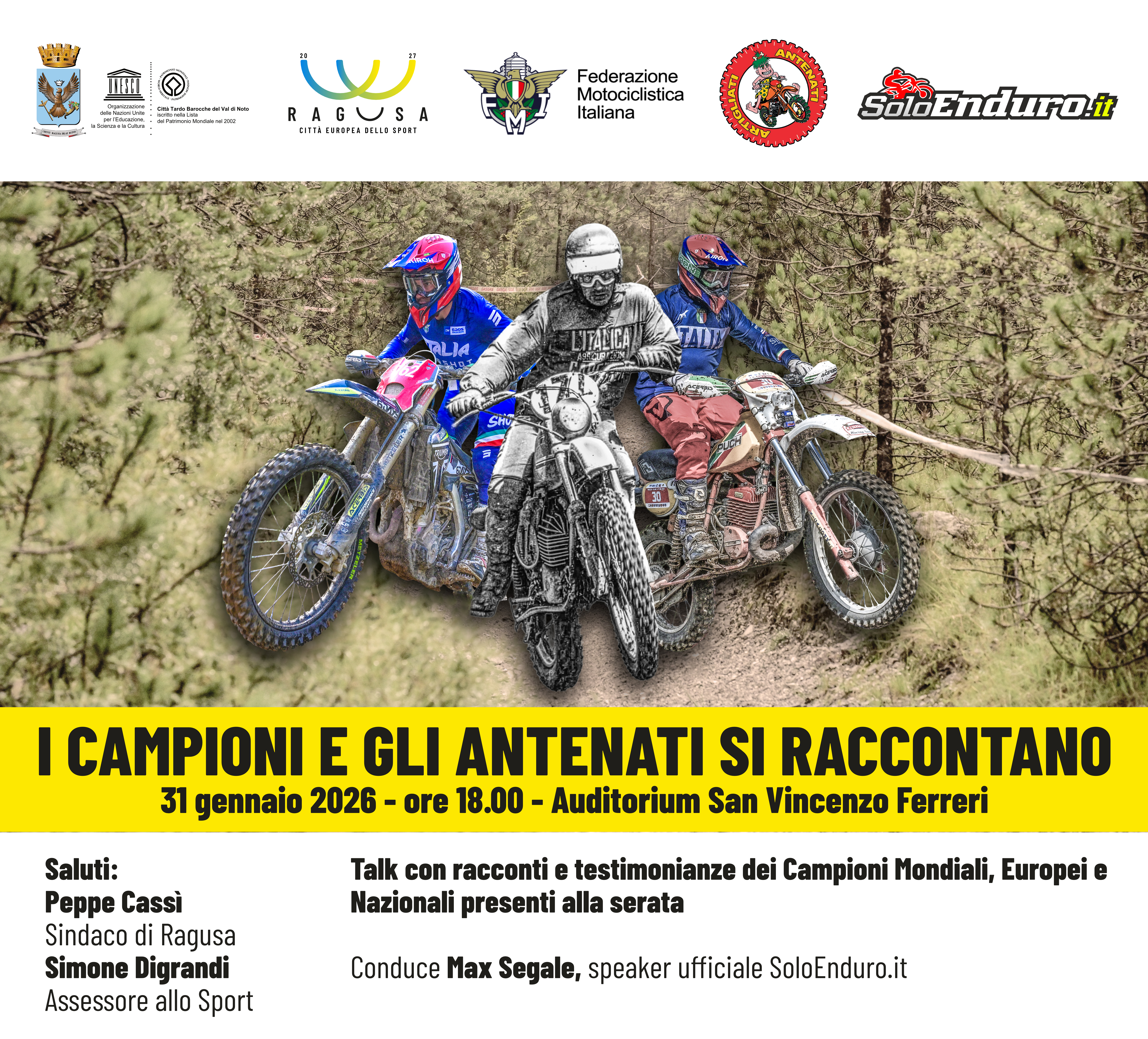 Ragusa accende i motori dell’enduro: talk con campioni internazionali