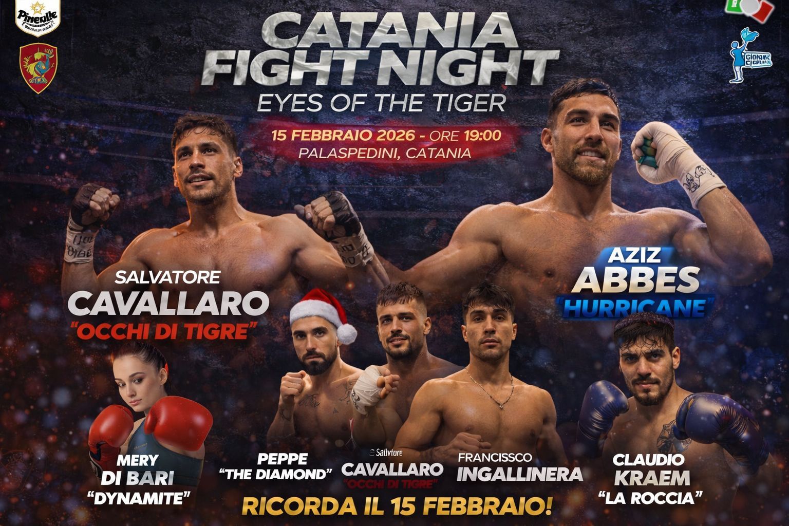 Catania Fight Night: pugilato professionistico sul ring il 15 febbraio