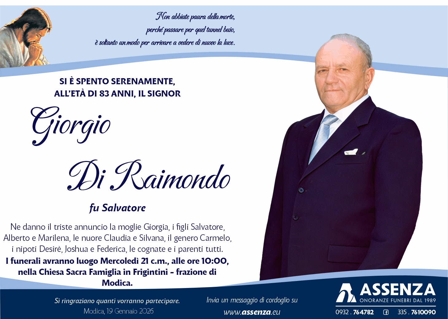 Necrologi: Giorgio Di Raimondo