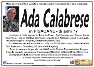 Necrologi: Ada Calabrese
