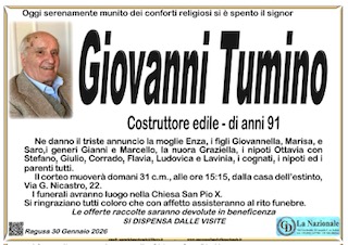 Necrologi: Giovanni Tumino