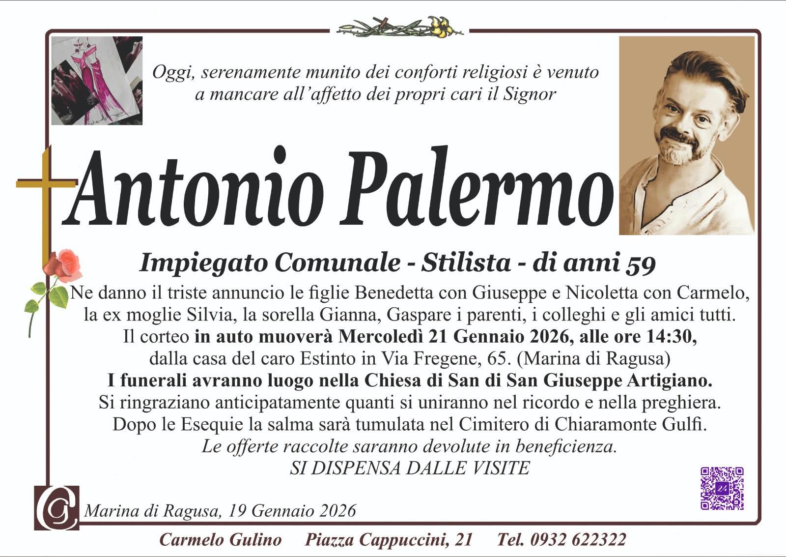 Necrologi: Antonio Palermo
